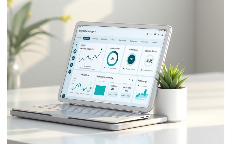 Interaktivni prikaz personalizovanog zdravstvenog dashboarda sa grafikonima i podacima o snu, stresu i ishrani.