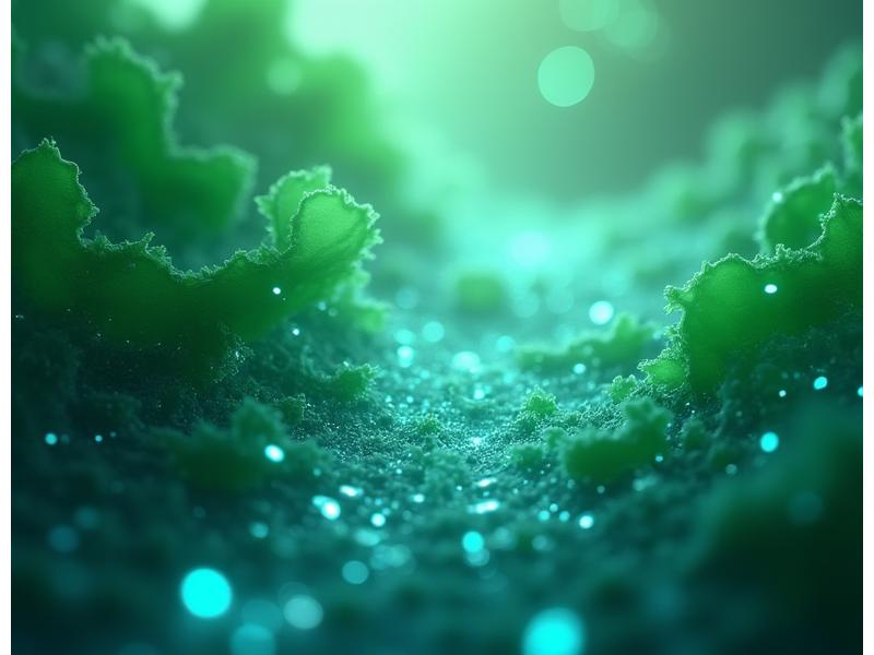 Apstraktna vizualizacija veštačke inteligencije i neuronskih mreža sa elementima prirode